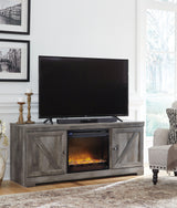 Wynnlow Gray 63" Tv Stand With Electric Fireplace - Ella Furniture