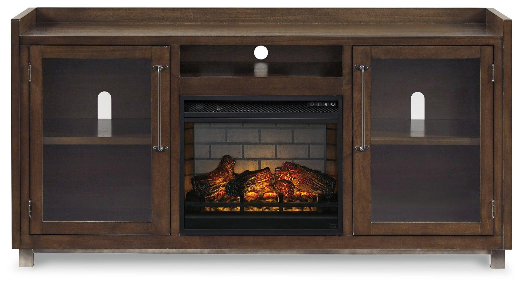 Starmore Brown 70" Tv Stand With Electric Fireplace W633W5 - Ella Furniture