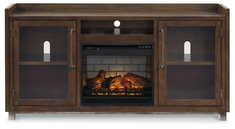Starmore Brown 70" Tv Stand With Electric Fireplace W633W5 - Ella Furniture