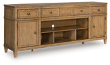 Sharlance Light Brown 81" TV Stand