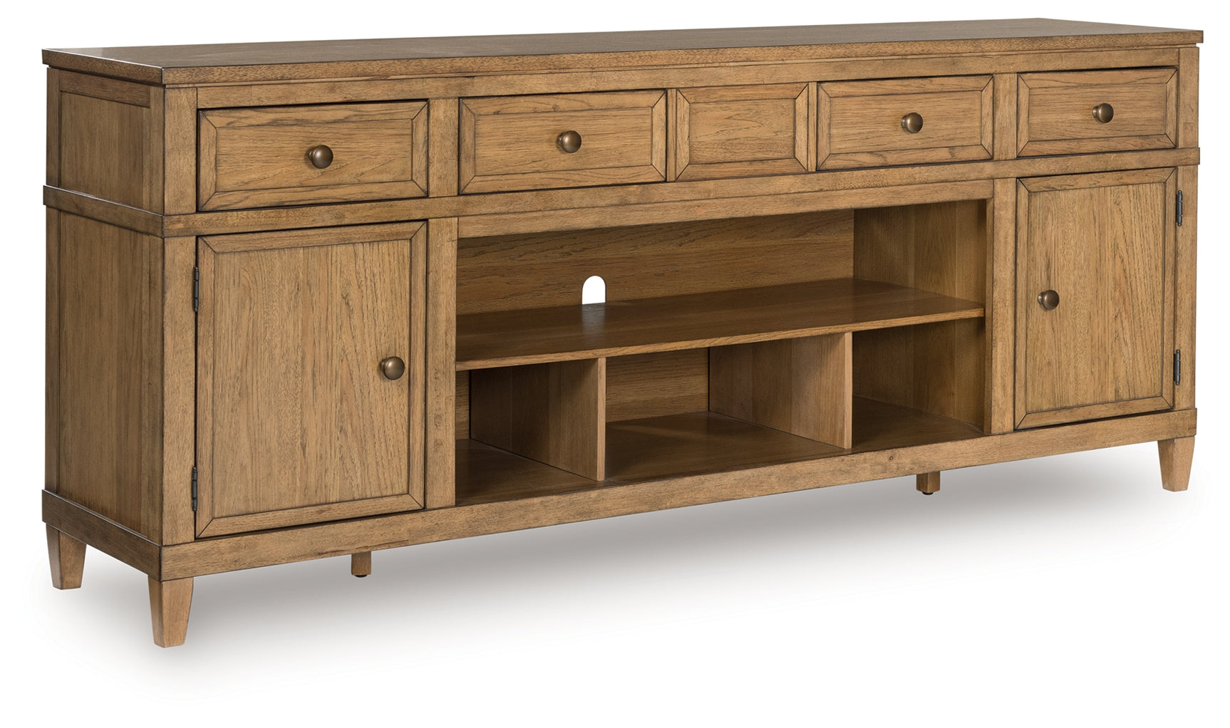 Sharlance Light Brown 81" TV Stand