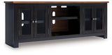 Wildenauer Brown/Black 76" TV Stand