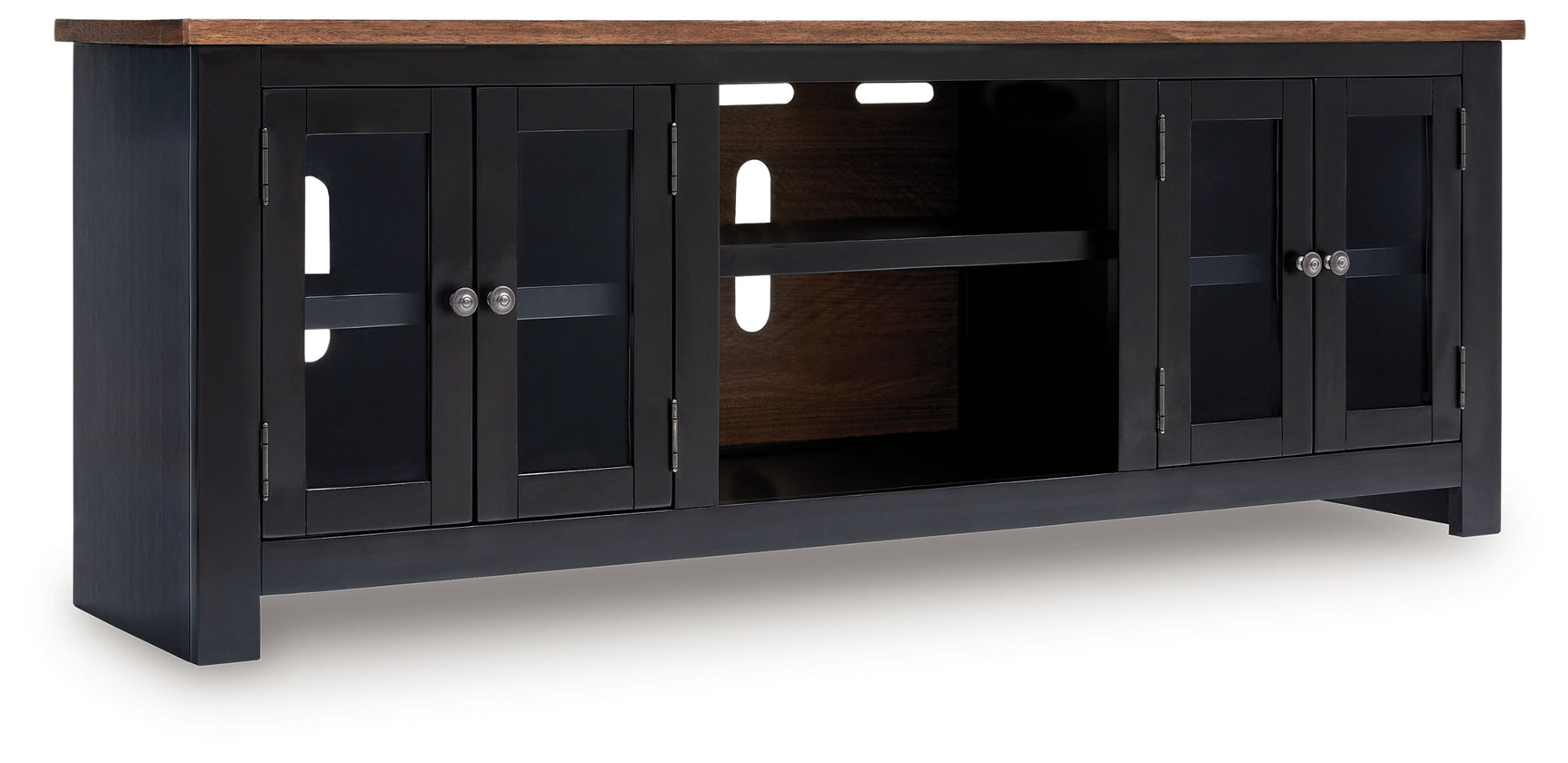 Wildenauer Brown/Black 76" TV Stand