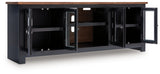 Wildenauer Brown/Black 76" TV Stand