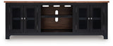 Wildenauer Brown/Black 76" TV Stand
