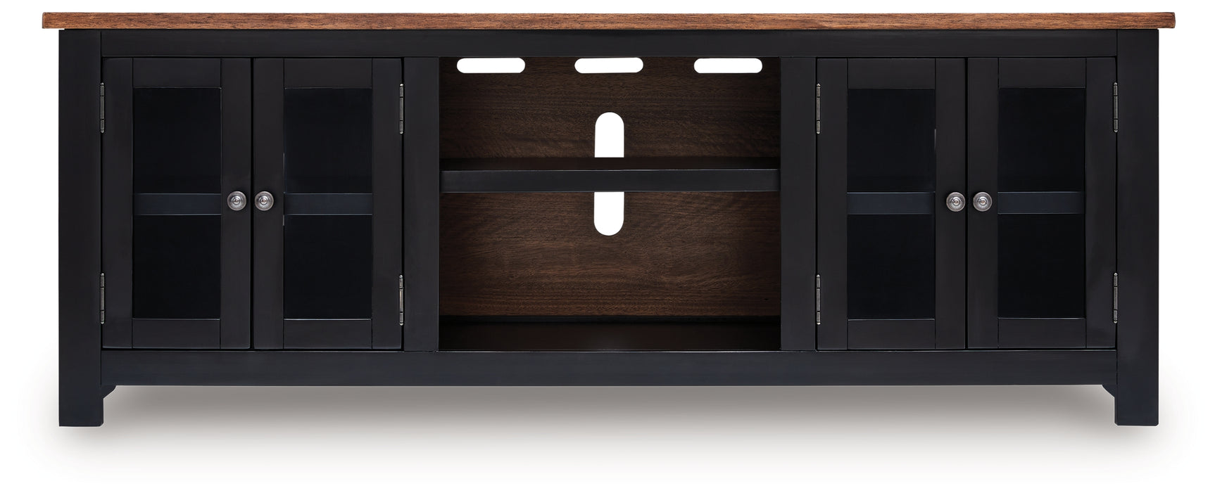 Wildenauer Brown/Black 76" TV Stand