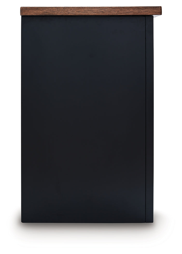 Wildenauer Brown/Black 76" TV Stand