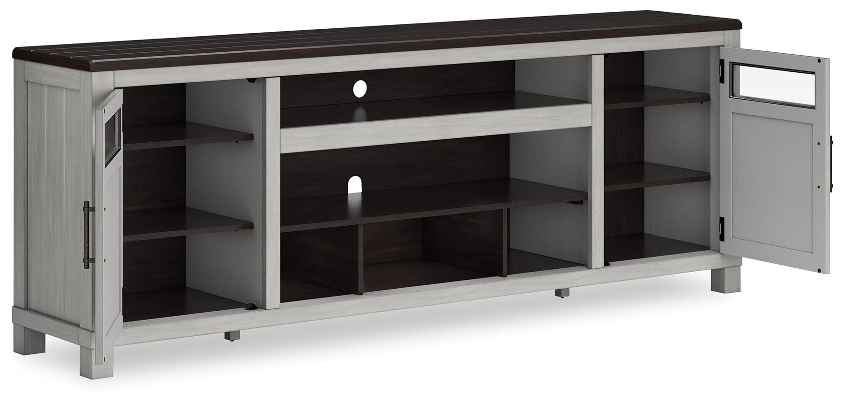 Darborn Gray/brown 88" Tv Stand - Ella Furniture