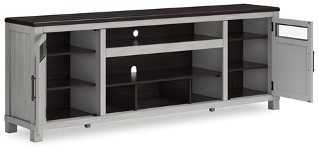 Darborn Gray/brown 88" Tv Stand - Ella Furniture