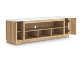 Camdill Light Brown 80" TV Stand