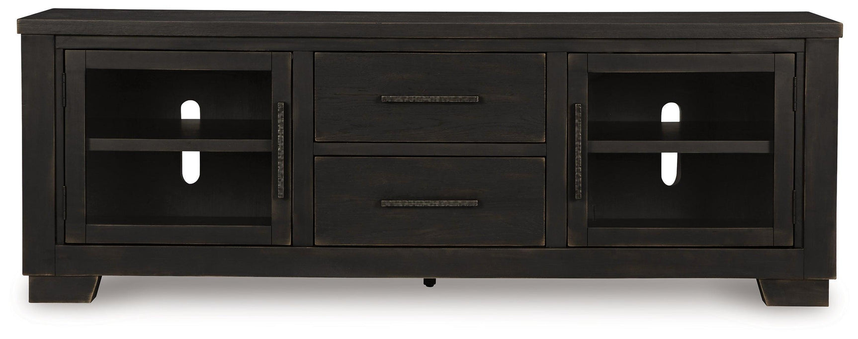 Galliden 80" Black TV Stand with Storage