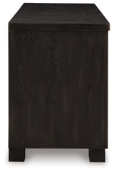 Galliden 80" Black TV Stand with Storage