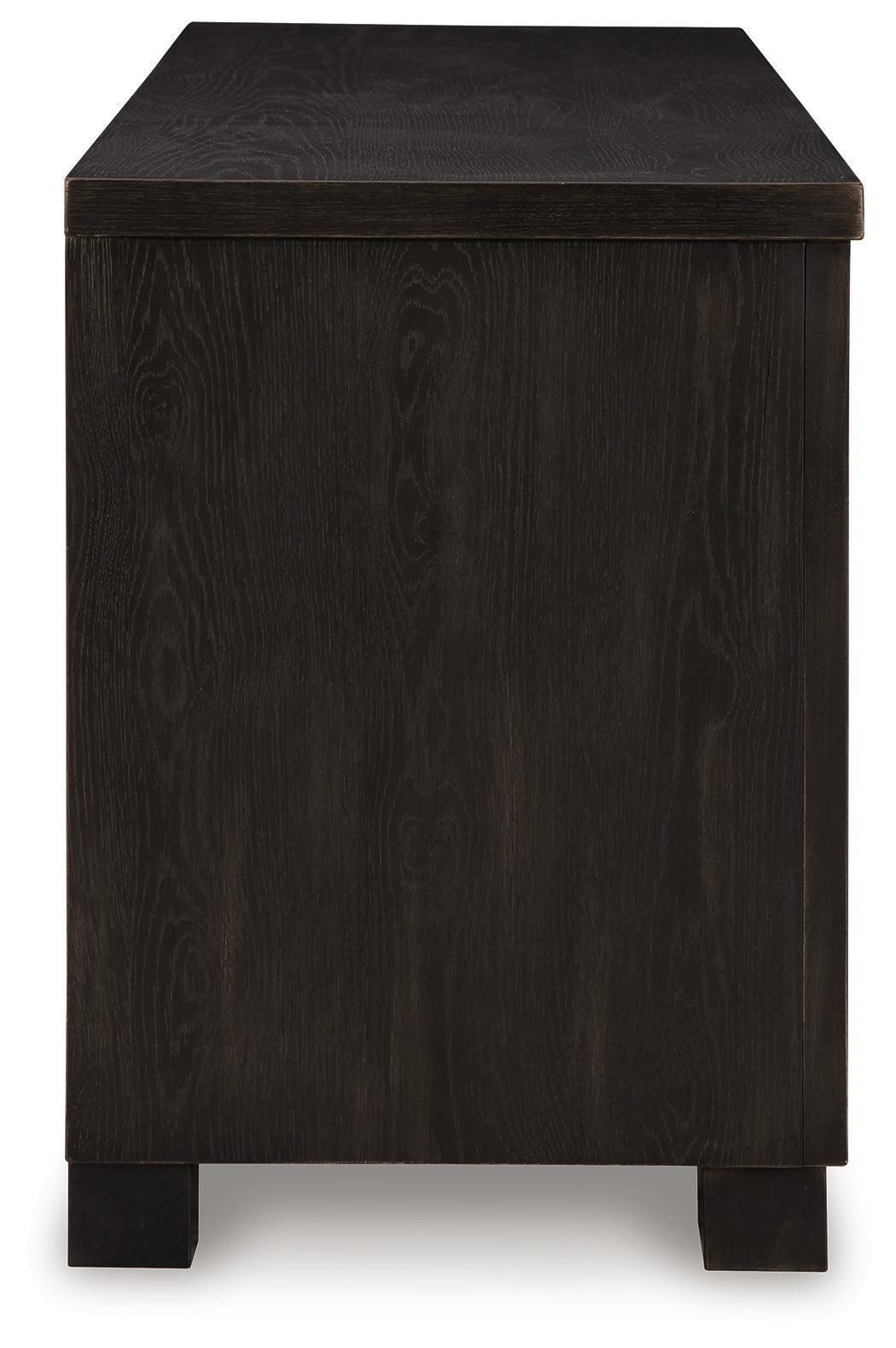 Galliden 80" Black TV Stand with Storage