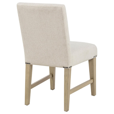 Naser Parsons Side Chair Set of 2 in Beige and Light Oak — product image 9