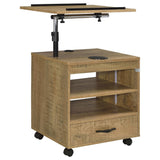Lerma 1-Drawer Adjustable Tray Top Nightstand with Speaker Mango — product view