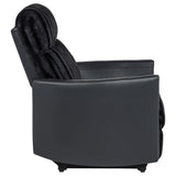 Madden Corduroy Upholstered Track Arm Manual Recliner Black — product image 9