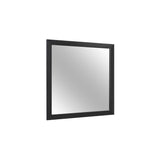 Bellante Black Modern Contemporary Solid Wood And Veneers Bookcase Storage LED Bedroom Set - Ella Furniture