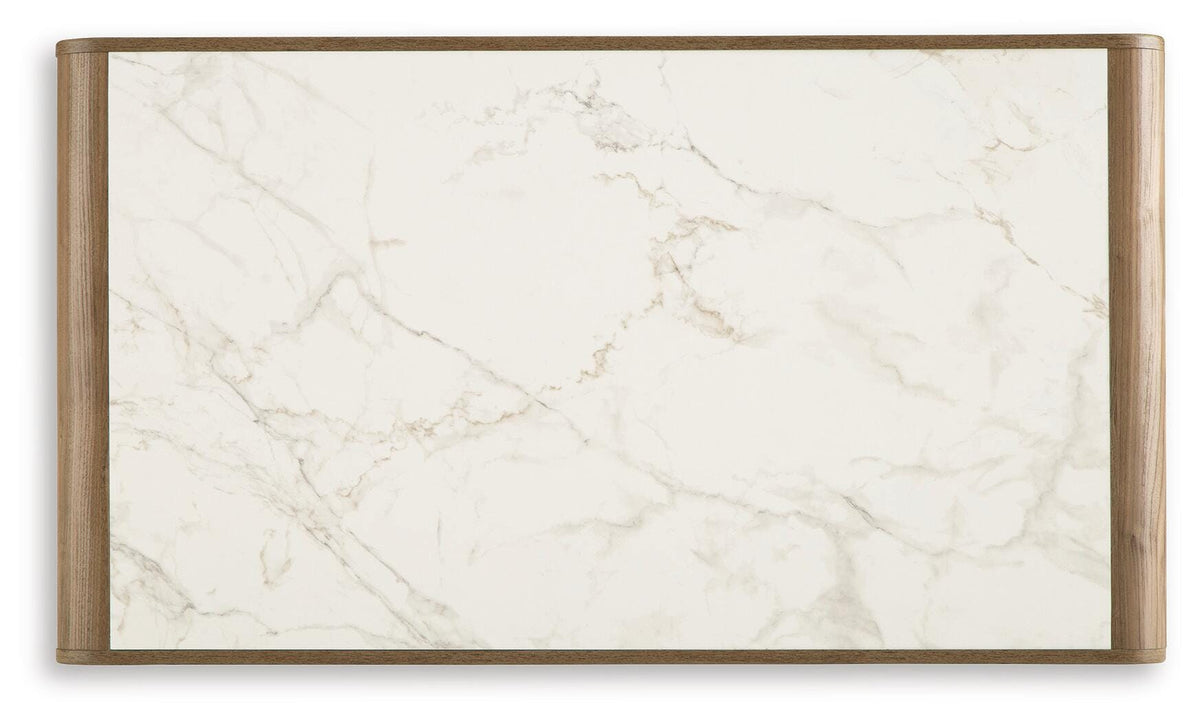 Dovander White/Natural Coffee Table — product image 7