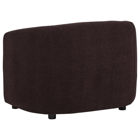 Delroy 3-Piece Stationary Sofa Set in Aubergine Polyester — product image 7