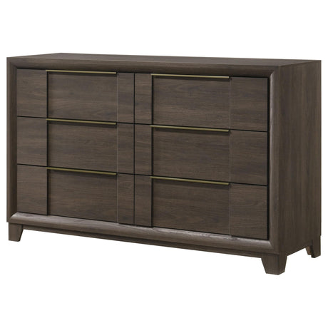 Farre 6-Drawer Dresser Dark Brown — product image 4
