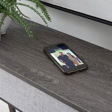 A4000640 Console Sofa Table W/speaker & Charger - Ella Furniture