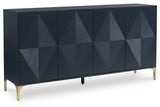 A4000677 Dark Blue Accent Cabinet 72"L