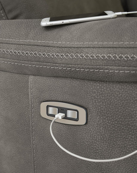 Next-Gen Durapella Slate Microfiber Power Recliner — product image 10