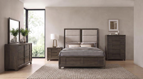 Farre 5-Drawer Chest of Drawers Dark Brown — product image 14