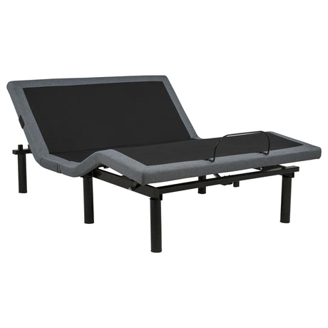 Weston Full Dual-Motor Massage Adjustable Bed Base in Black and Grey — product image 2