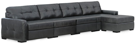 Brindley Fog 4-Piece Sectional with Ottoman — product image 2