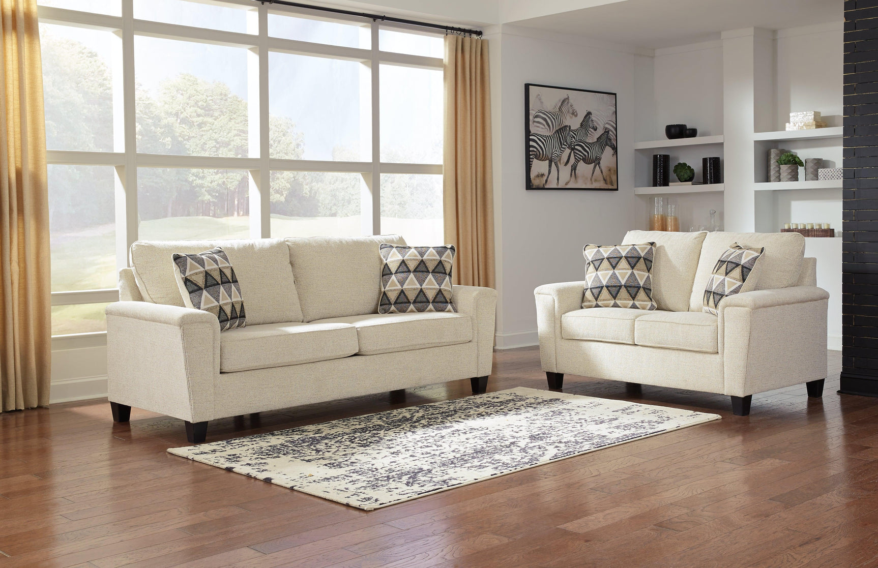 Abinger Natural Sofa And Loveseat - Ella Furniture