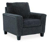 Abinger Smoke Chair And Ottoman - Ella Furniture
