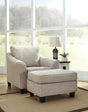 Abney Driftwood Chair And Ottoman - Ella Furniture