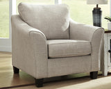 Abney Driftwood Sofa Chaise, Chair, And Ottoman - Ella Furniture