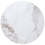Acadia Round 53-inch Sintered Stone Top Dining Table White 105580 - Ella Furniture