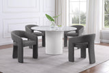 Acadia Round 53-inch Sintered Stone Top Dining Table White 105580 - Ella Furniture