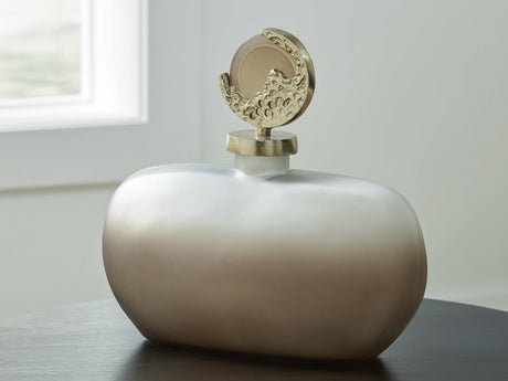 Acario Taupe/Gold Finish Jar from Ella Furniture