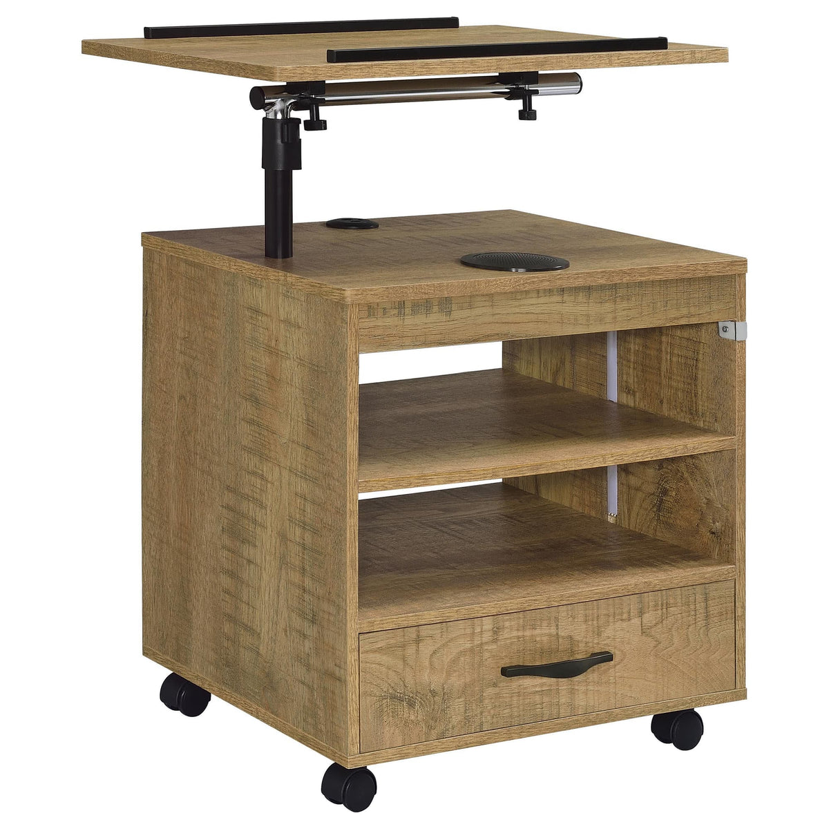 Lerma 1-Drawer Adjustable Tray Top Nightstand with Speaker Mango — product image 4