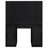 Acena 7-drawer Vanity Set with Lighting Black High Gloss 931144 - Ella Furniture