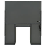 Acena 7-drawer Vanity Set with Lighting Grey High Gloss 931145 - Ella Furniture