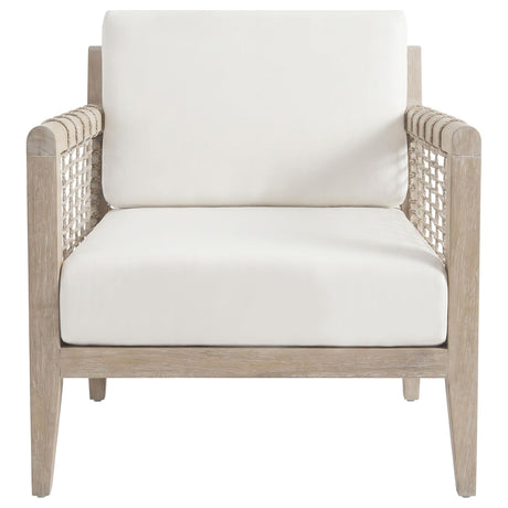 Cantu Seagrass Accent Chair White and Weathered Natural — product image 3