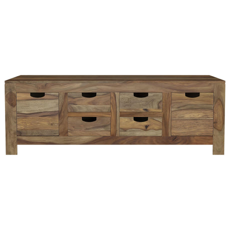 Esther 3-Piece Solid Sheesham Coffee and End Table Set Natural — product image 8
