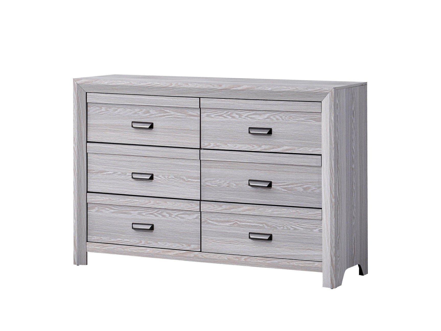 Adelaide Drift Wood Modern Contemporary Solid Wood And Veneers 2-Drawers Nightstand - Ella Furniture