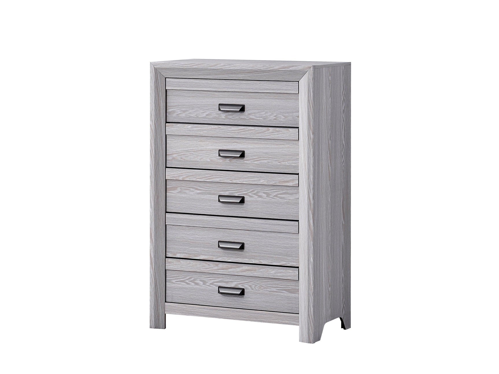 Adelaide Drift Wood Modern Contemporary Solid Wood And Veneers 2-Drawers Nightstand - Ella Furniture