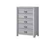 Adelaide Drift Wood Modern Contemporary Solid Wood And Veneers 5-Drawers Chest - Ella Furniture