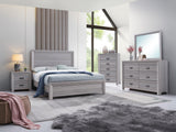 Adelaide Drift Wood Modern Contemporary Solid Wood And Veneers 5-Drawers Chest - Ella Furniture