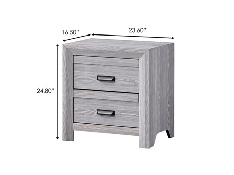 Adelaide Drift Wood Modern Contemporary Solid Wood And Veneers Bedroom Set - Ella Furniture