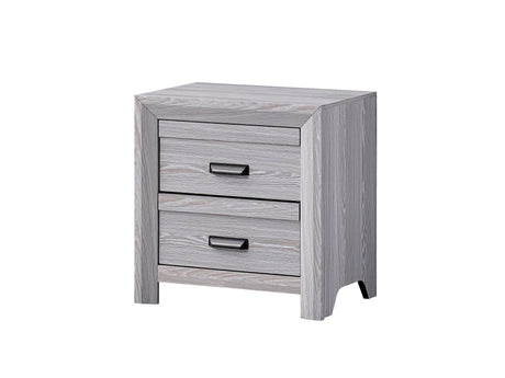 Adelaide Drift Wood Modern Contemporary Solid Wood And Veneers Full Bed - Ella Furniture