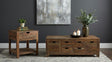 Esther 2-Piece Solid Sheesham Coffee and End Table Set Natural — product view