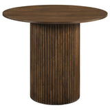 Hamlyn 5-Piece Round Wood Counter Height Dining Set Cream and Walnut — product image 3